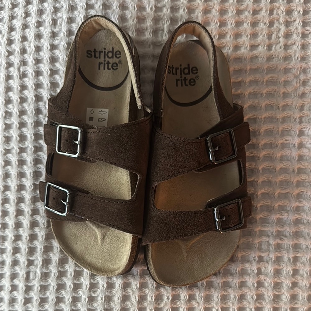 Stride Rite Brown suede Kids Sandals